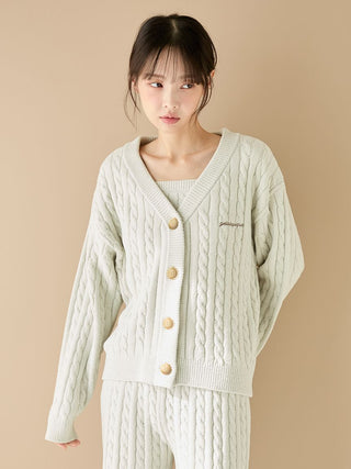 Spring Airy Moco Aran Cardigan