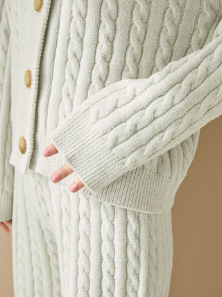 Spring Airy Moco Aran Cardigan