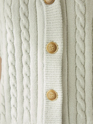 Spring Airy Moco Aran Cardigan