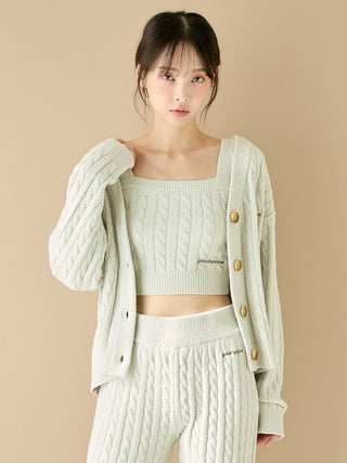Spring Airy Moco Aran Cardigan