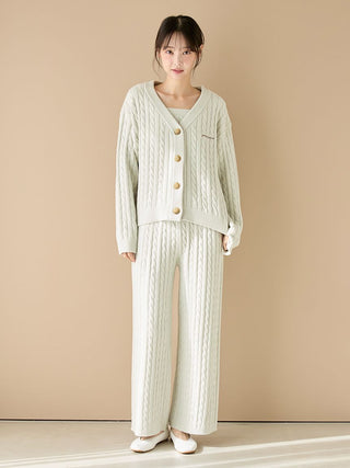 Spring Airy Moco Aran Cardigan