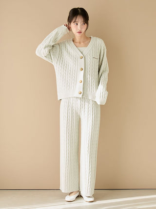 Spring Airy Moco Aran Cardigan