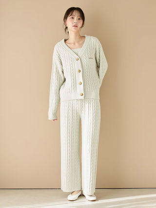 Spring Airy Moco Aran Cardigan