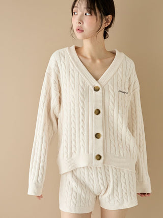Spring Airy Moco Aran Cardigan