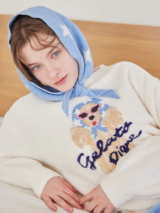 Scarf Dog Jacquard Pullover