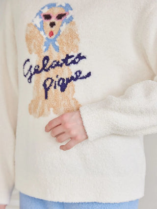 Scarf Dog Jacquard Pullover