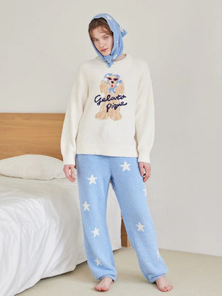 Scarf Dog Jacquard Pullover