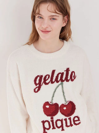 Baby Moco Cherry Jacquard Pullover