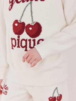 Baby Moco Cherry Jacquard Pullover