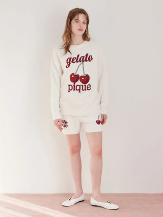 Baby Moco Cherry Jacquard Pullover