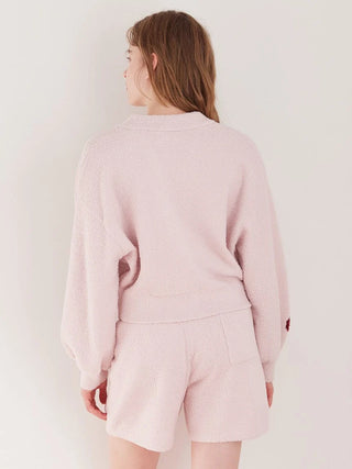 Baby Moco Cherry Jacquard Cardigan