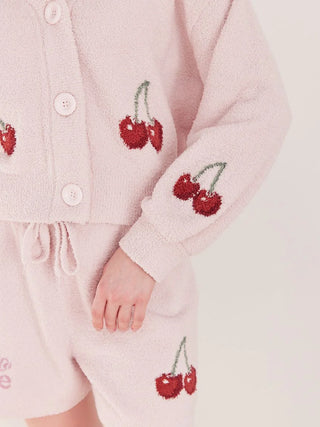 Baby Moco Cherry Jacquard Cardigan