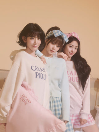 Logo Pullover & Gingham Shorts Set