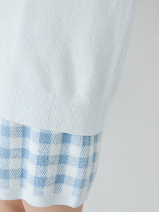 Logo Pullover & Gingham Shorts Set