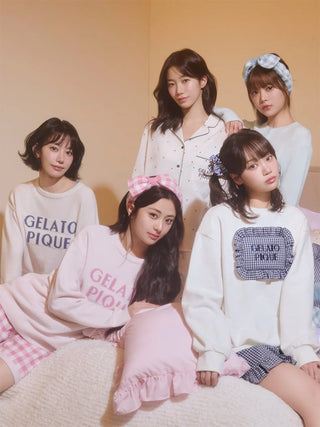 Ribbed Cardigan & Gingham Long Pants Set