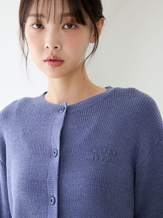 Ribbed Cardigan & Gingham Long Pants Set