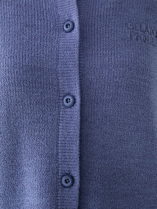 Ribbed Cardigan & Gingham Long Pants Set