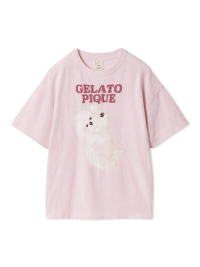 Roll Over Dog Jacquard Pullover gelato pique