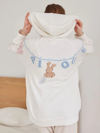 Airy Moco Laundry Animals Jacquard Hoodie