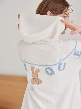 Airy Moco Laundry Animals Jacquard Hoodie