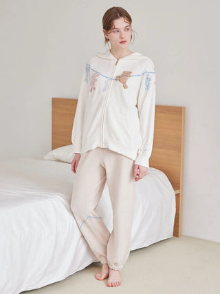 Airy Moco Laundry Animals Jacquard Hoodie