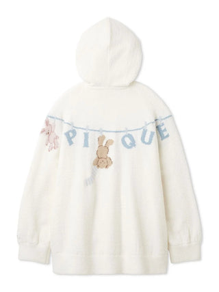Airy Moco Laundry Animals Jacquard Hoodie