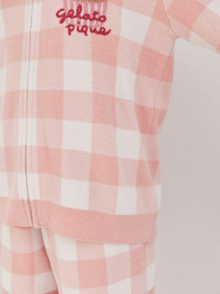 Airy Moco Movie Night Gingham Hoodie