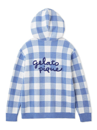 Airy Moco Movie Night Gingham Hoodie