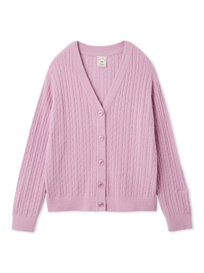Smoothie Lite Aran Cardigan gelato pique