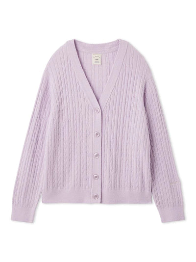 Smoothie Lite Aran Cardigan gelato pique
