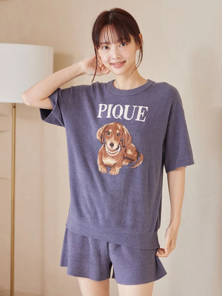 Fashionable Cats & Dogs Jacquard Smoothie Pullover