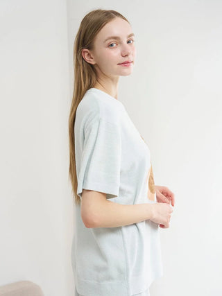 Summer Bear Jacquard Pullover