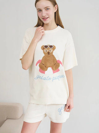 Summer Bear Jacquard Pullover
