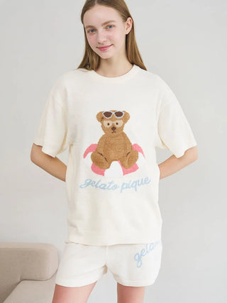 Summer Bear Jacquard Pullover