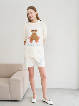 Summer Bear Jacquard Pullover