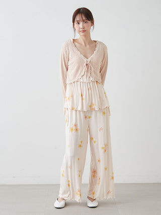 Airy Moco Crochet Short Cardigan