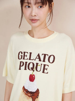 Smoothie Pudding Jacquard Pullover & Shorts Set