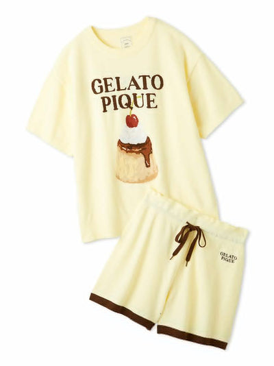 Smoothie Pudding Jacquard Pullover & Shorts Set gelato pique