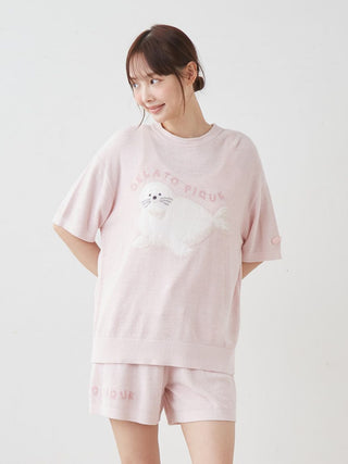 Cool Smoothie Lite Sea Animals Jacquard Pullover