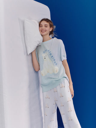 Cool Smoothie Lite Sea Animals Jacquard Pullover