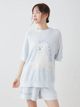 Cool Smoothie Lite Sea Animals Jacquard Pullover