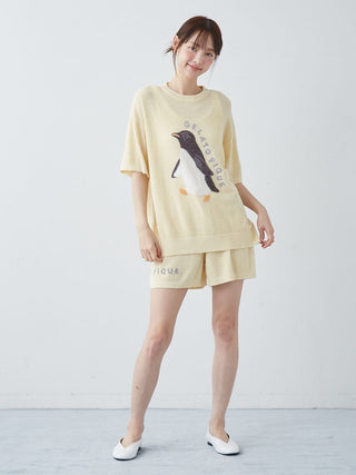 Cool Smoothie Lite Sea Animals Jacquard Pullover
