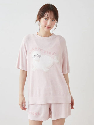 Cool Smoothie Lite Sea Animals Jacquard Pullover