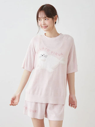 Cool Smoothie Lite Sea Animals Jacquard Pullover