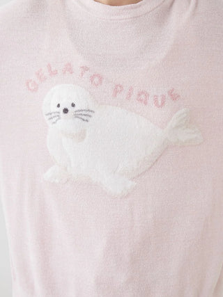Cool Smoothie Lite Sea Animals Jacquard Pullover