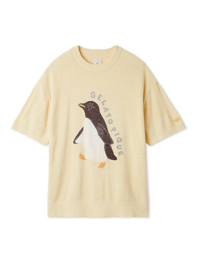 Cool Smoothie Lite Sea Animals Jacquard Pullover gelato pique