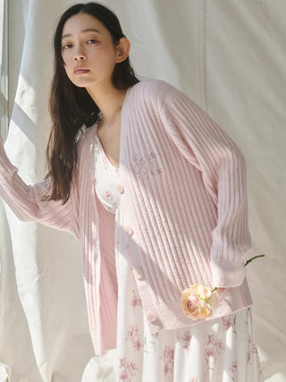 Smoothie & Airy Moco Ribbed Cardigan
