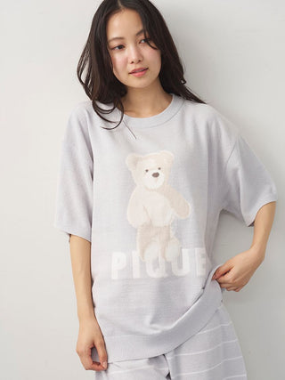 Fluffy Variety Motif Jacquard Pullover