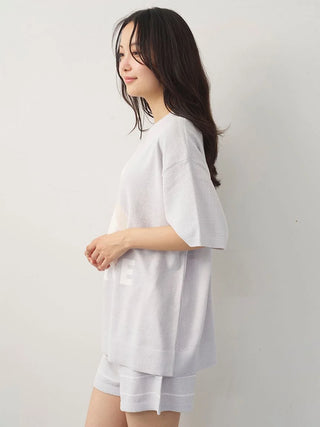 Fluffy Variety Motif Jacquard Pullover