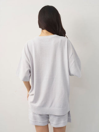 Fluffy Variety Motif Jacquard Pullover
